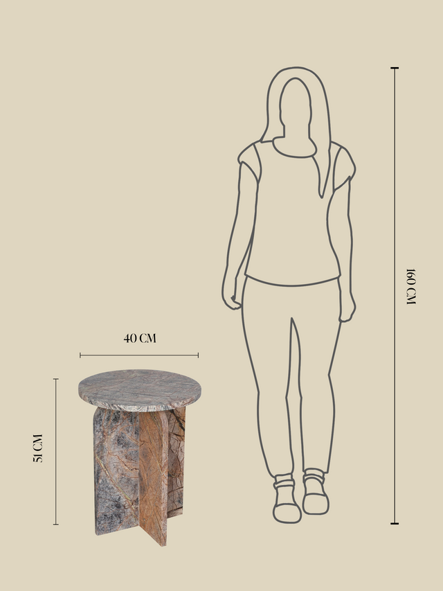 Petra Marble Side Table