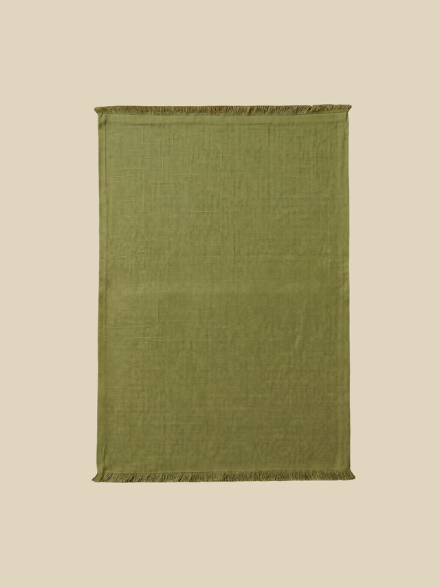 Cevill European Linen Fringe Table Linen Set