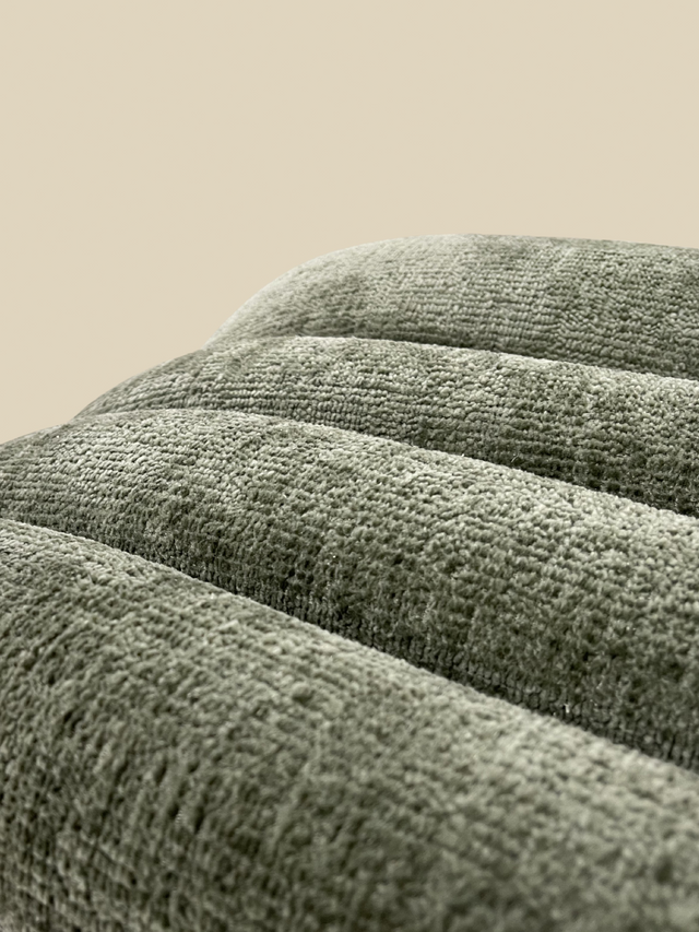 Khalia Green Storage Ottoman
