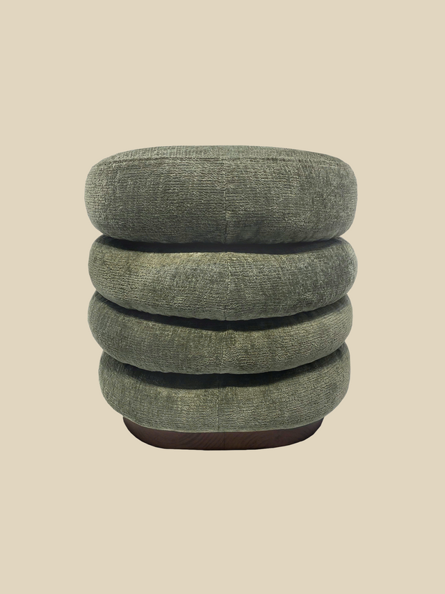 Khalia Green Storage Ottoman