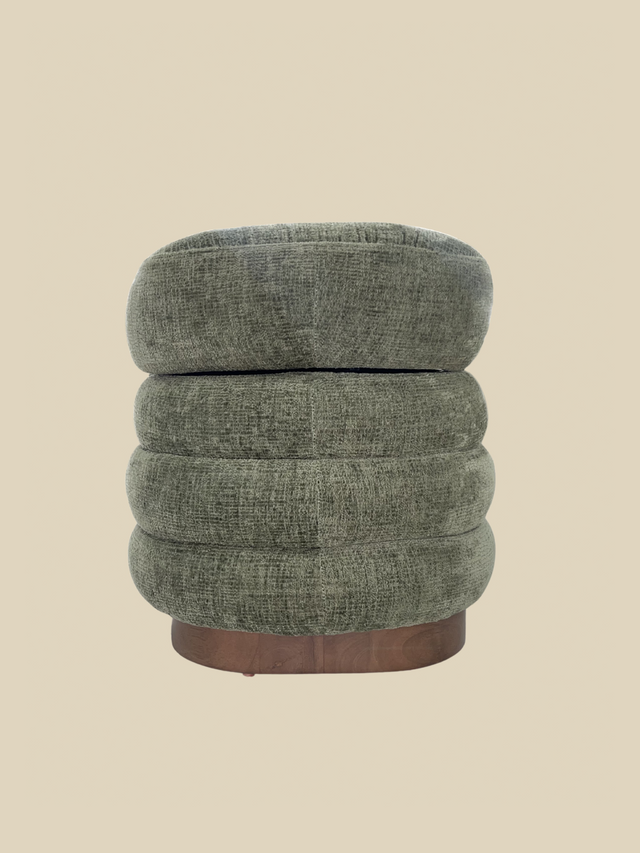 Khalia Green Storage Ottoman