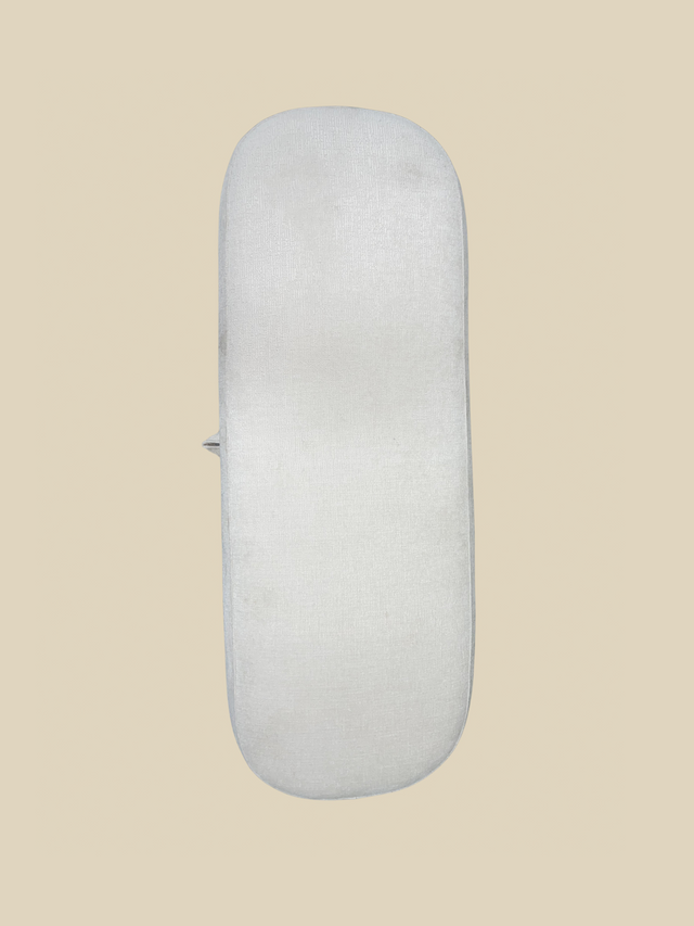 Khalia Ivory Storage Ottoman