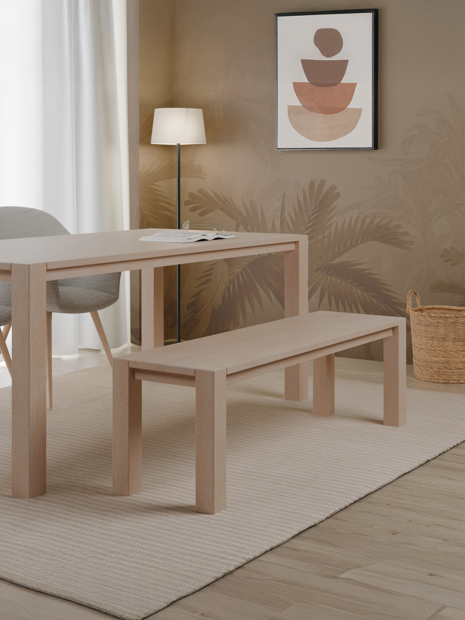 Charles Wooden Bench