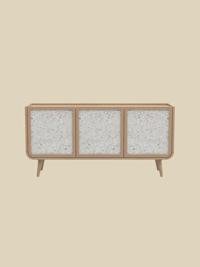 Kael Three Door Cabinet - Natural