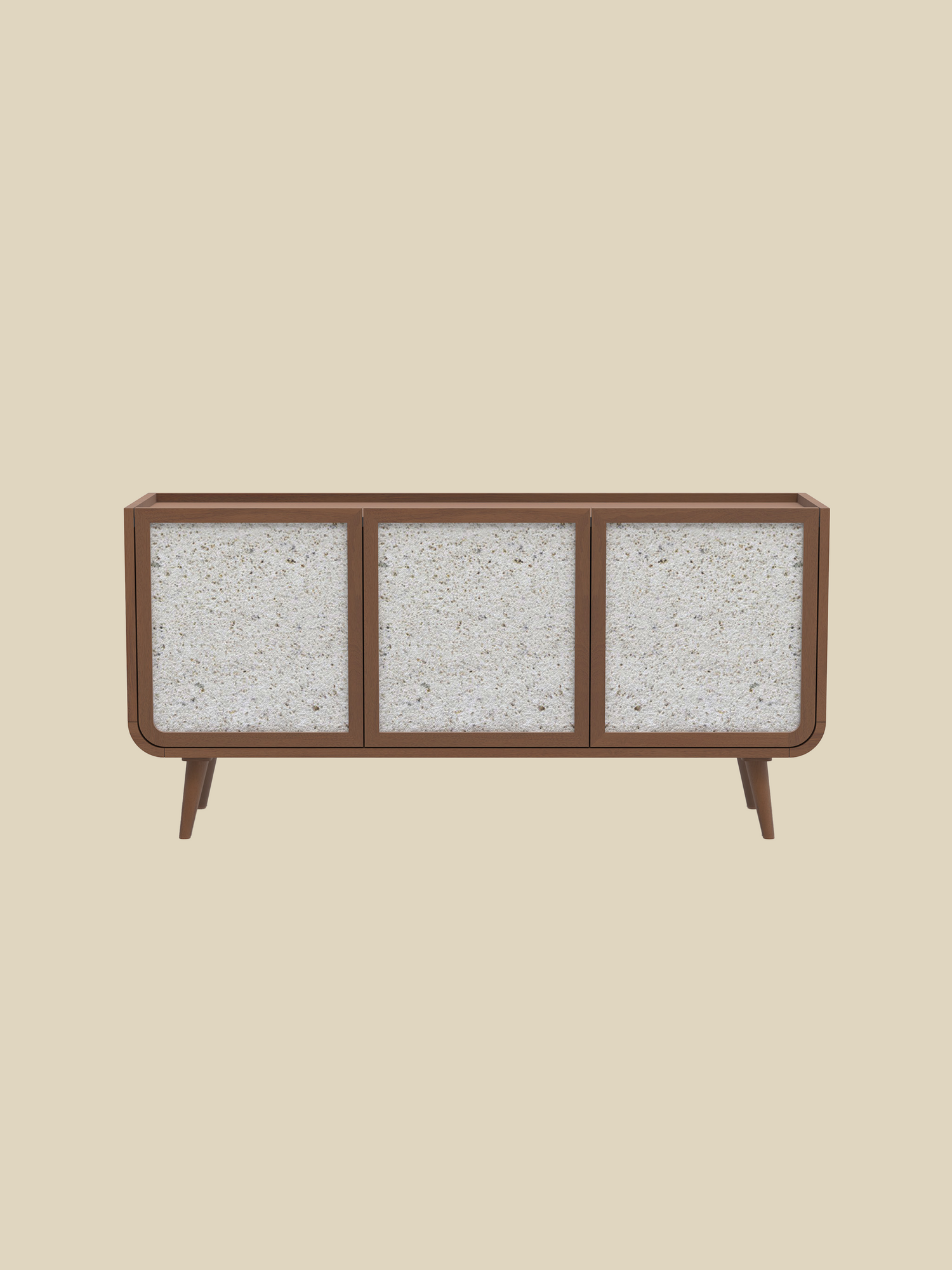 Kael Three Door Cabinet - Walnut