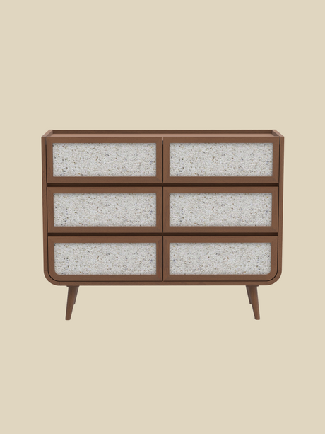 Kael Six Drawer Chest - Walnut