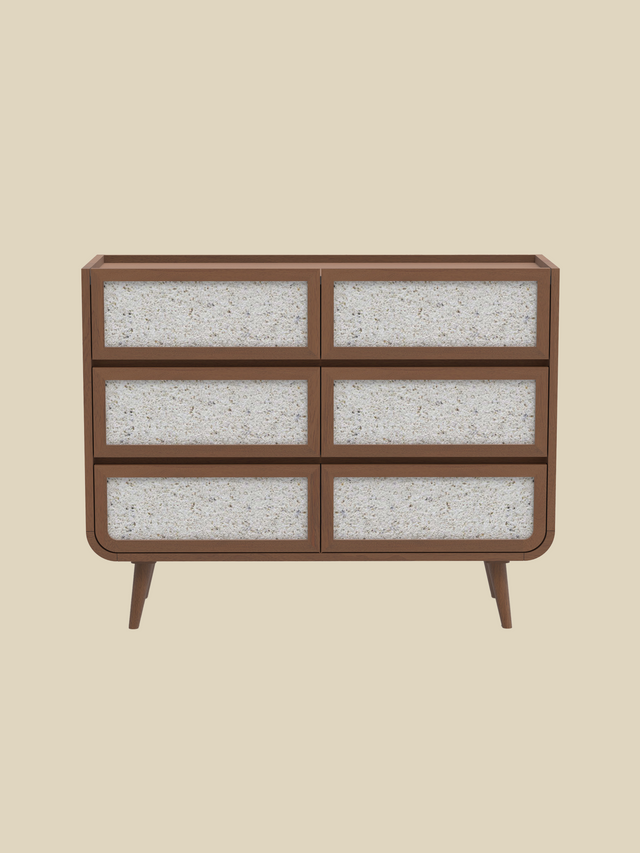 Kael Six Drawer Chest - Walnut