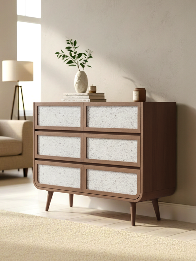 Kael Six Drawer Chest - Walnut