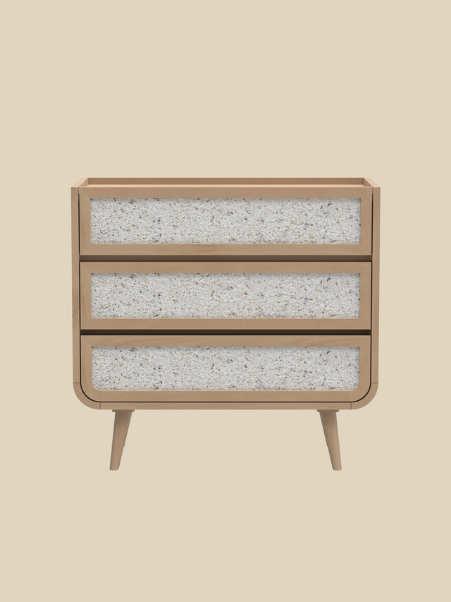 Kael Three Drawer Chest - Natural