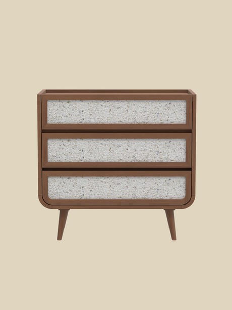 Kael Three Drawer Chest - Walnut