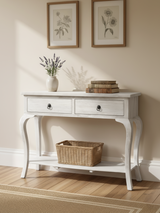 Rustic Haven Console Table - White
