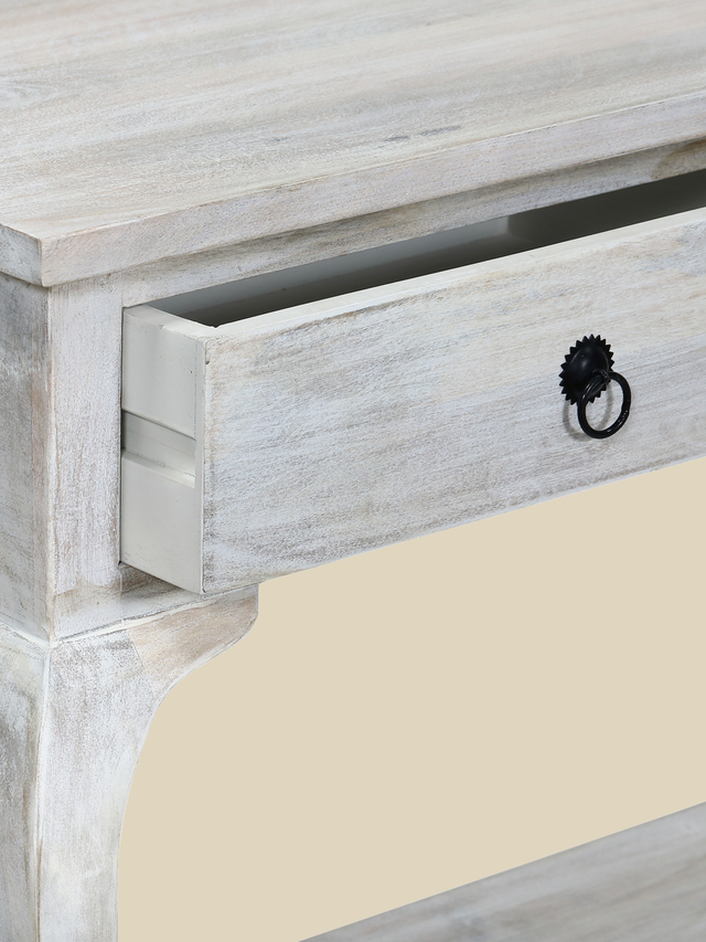Rustic Haven Console Table - White