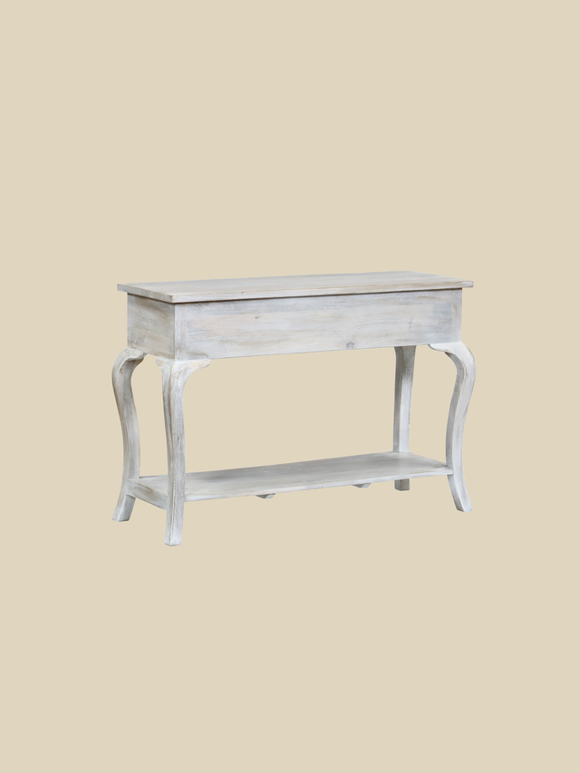 Rustic Haven Console Table - White