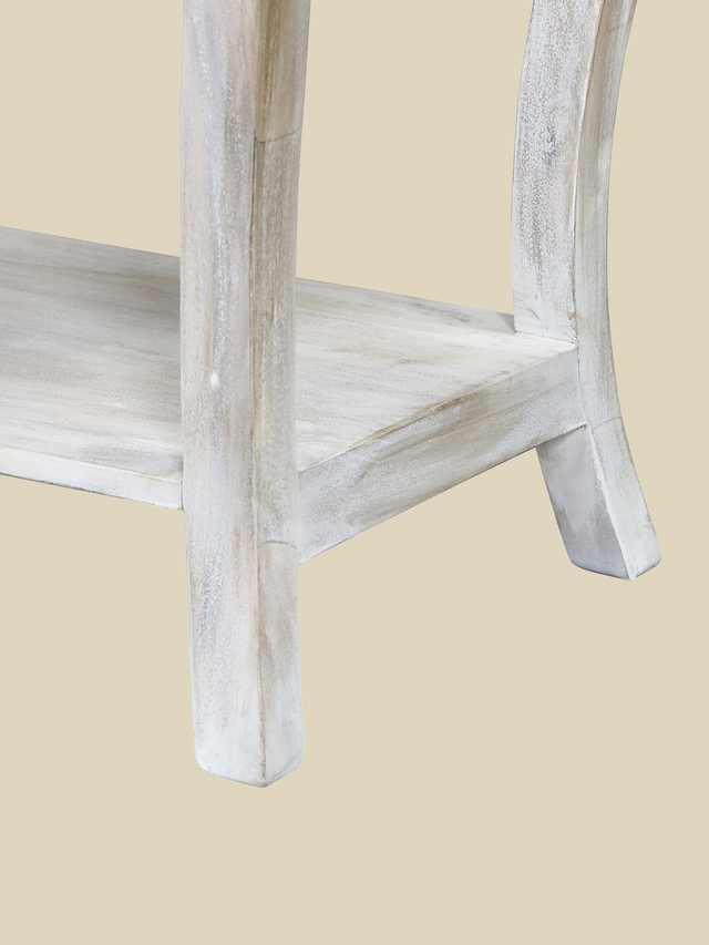 Rustic Haven Console Table - White