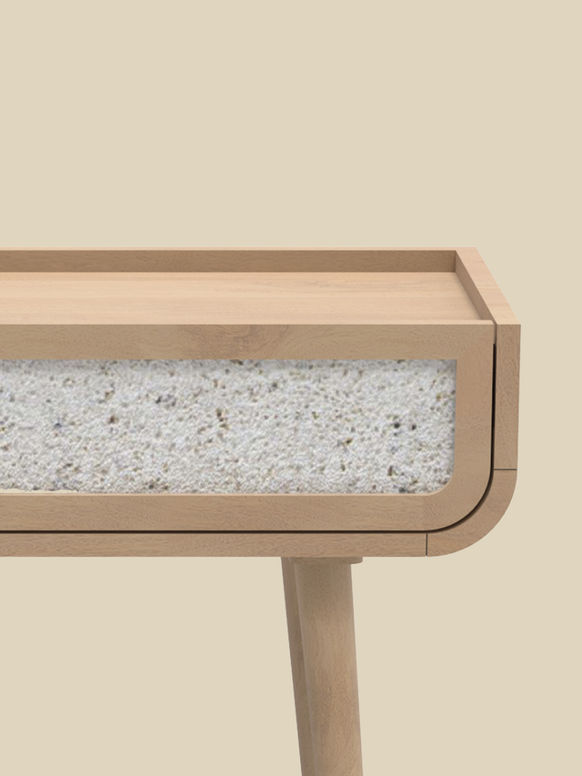 Kael Two Drawer Console Table - Natural