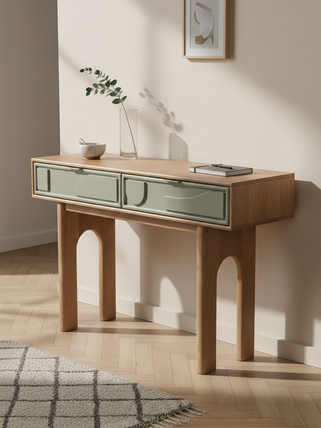 Verde Two Drawer Console