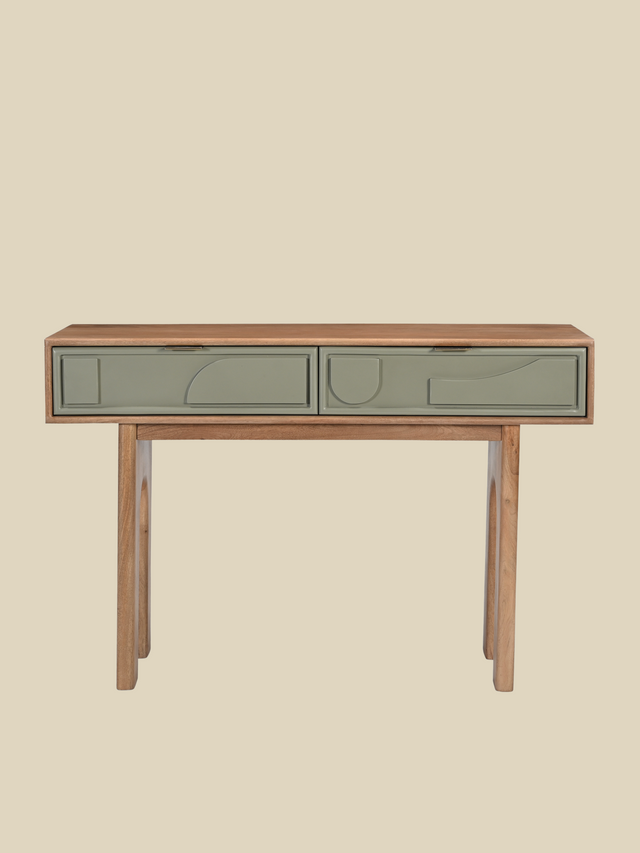 Verde Two Drawer Console