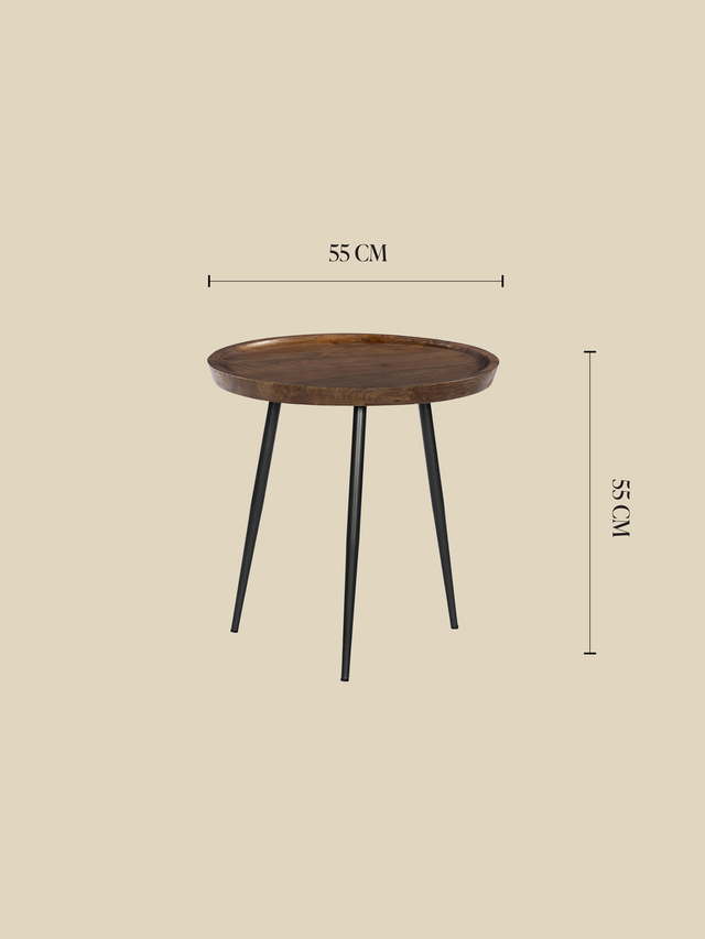 Lindset Mango Wood Side Table