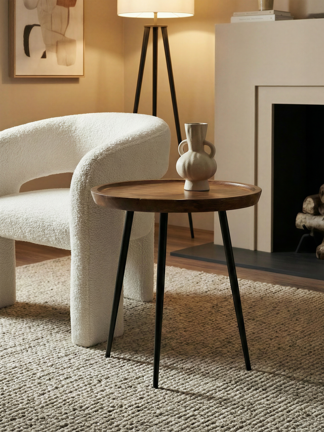 Lindset Mango Wood Side Table