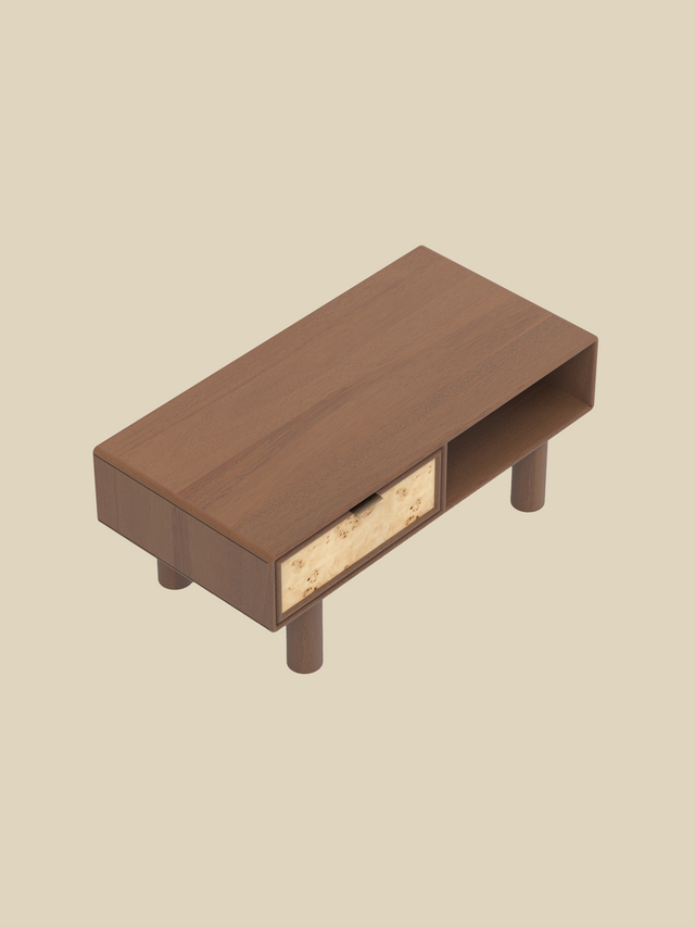 Aurea Burl Coffee Table - Walnut