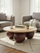 Soraya Travertine Top Coffee Table
