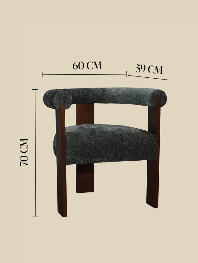 Marlowe Green Upholstered Dining Chair