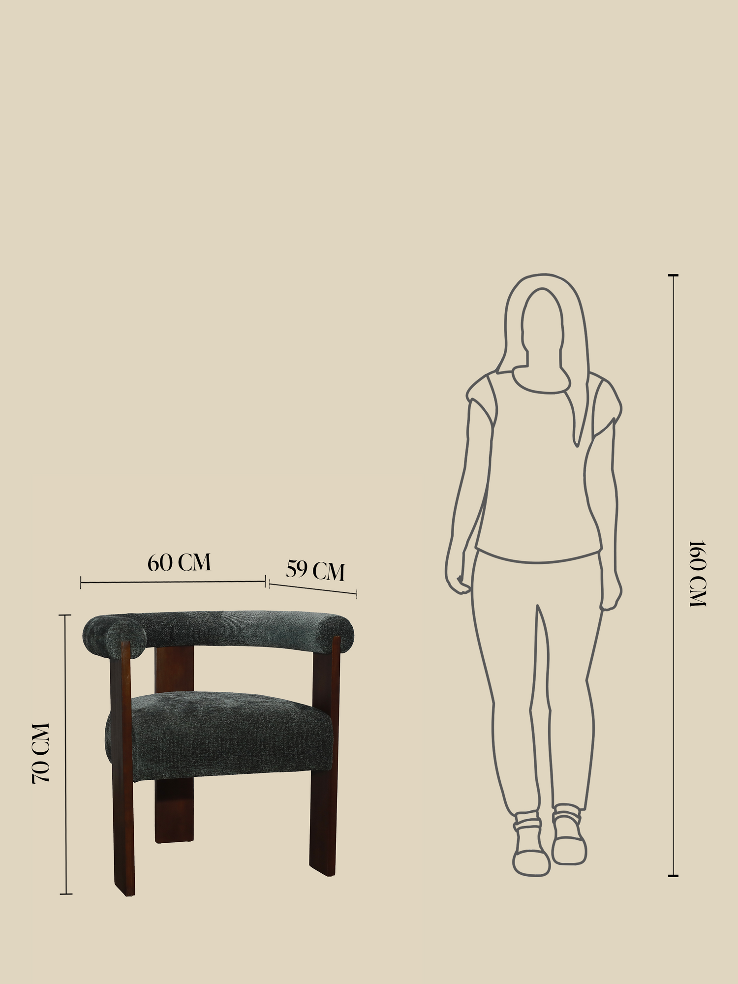 Marlowe Green Upholstered Dining Chair