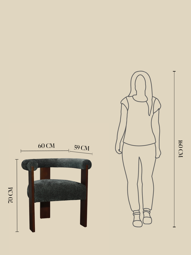 Marlowe Green Upholstered Dining Chair