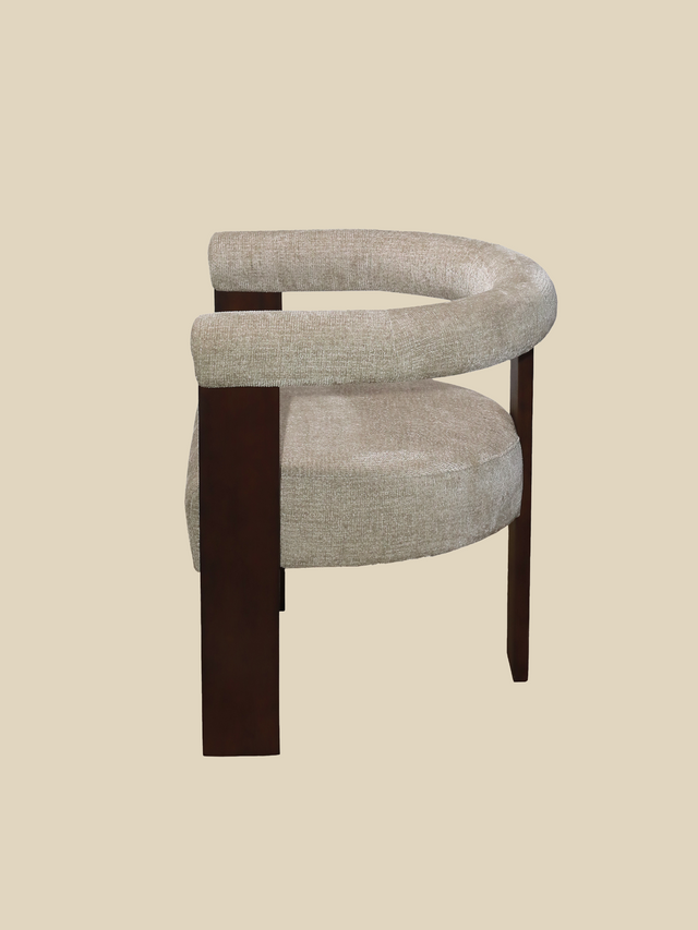Marlowe Ivory Upholstered Dining Chair