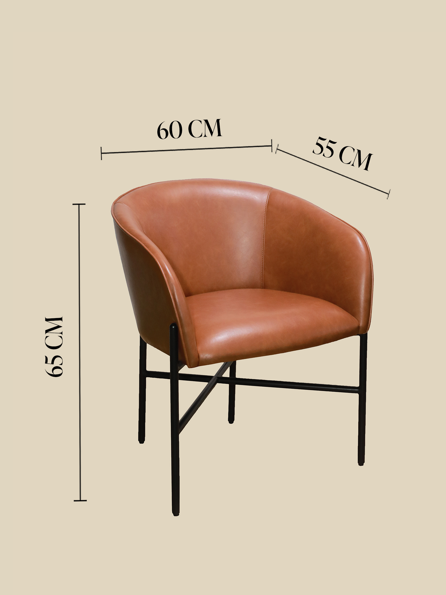Sutton Brown Upholstered Dining Chair