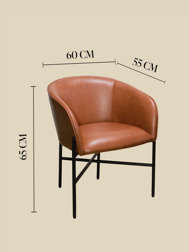 Sutton Brown Upholstered Dining Chair