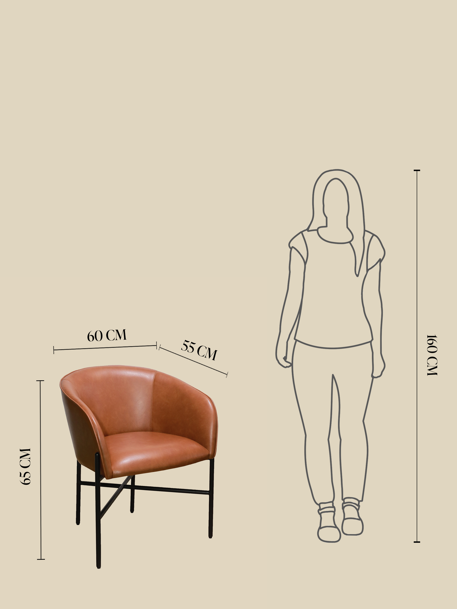 Sutton Brown Upholstered Dining Chair