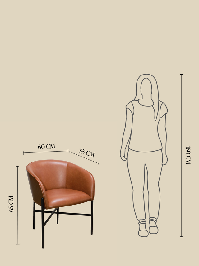 Sutton Brown Upholstered Dining Chair