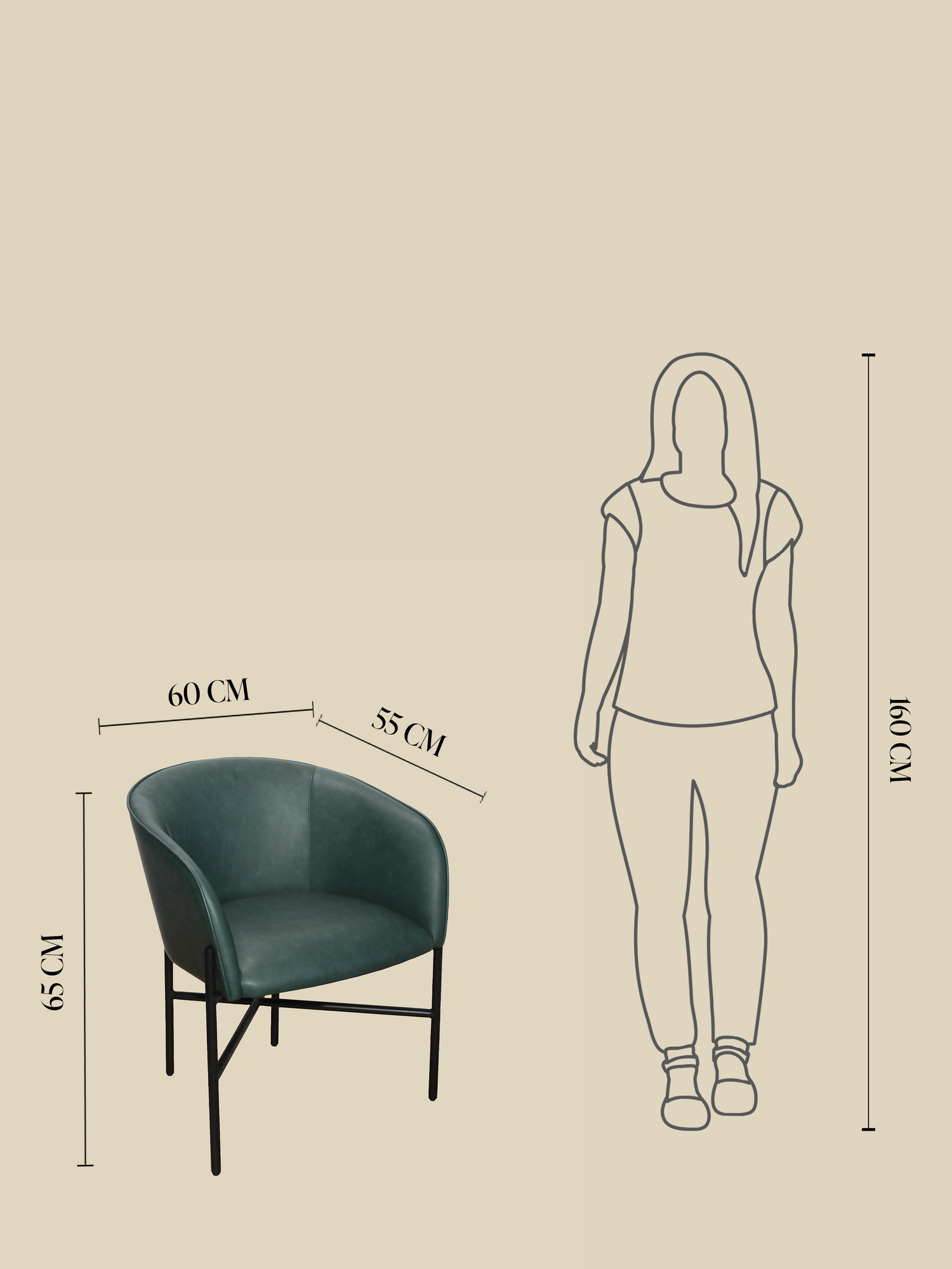 Sutton Green Upholstered Dining Chair