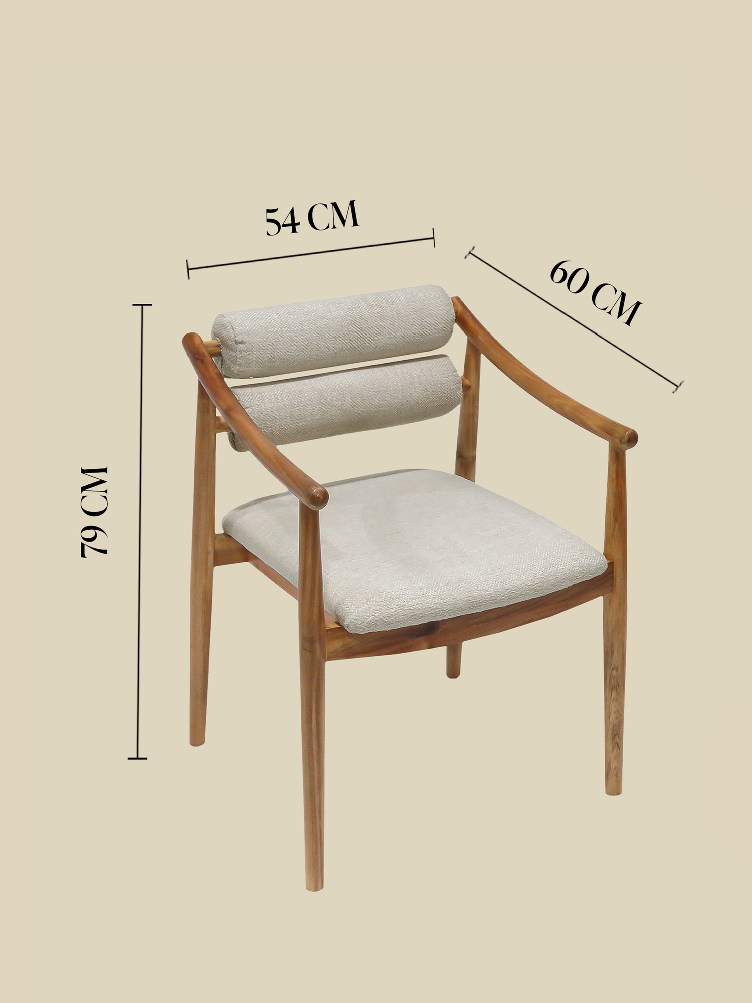 Rowan Cream Upholstered Dining Chair