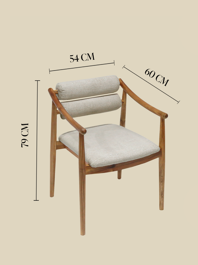 Rowan Cream Upholstered Dining Chair