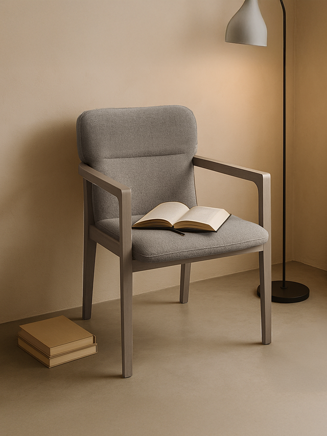 Alder Brown Upholstered Dining Chair