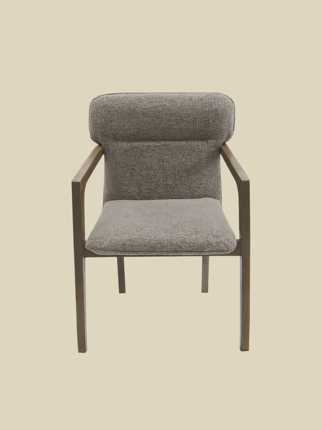 Alder Brown Upholstered Dining Chair