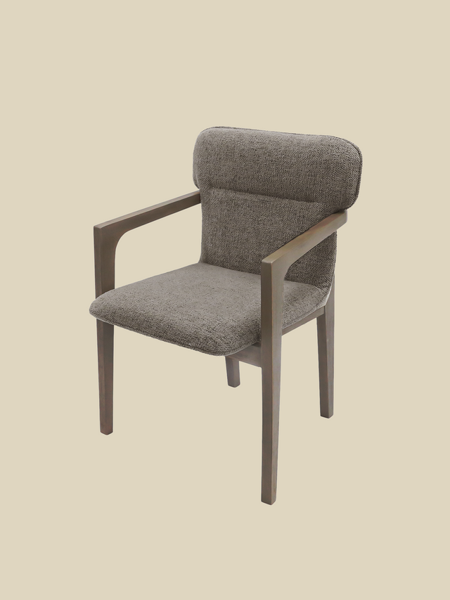 Alder Brown Upholstered Dining Chair