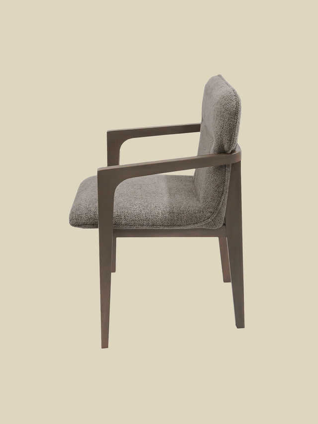 Alder Brown Upholstered Dining Chair