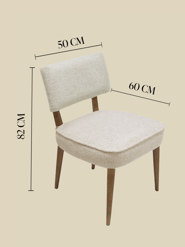 Keaton Cream Upholstered Dining Chair