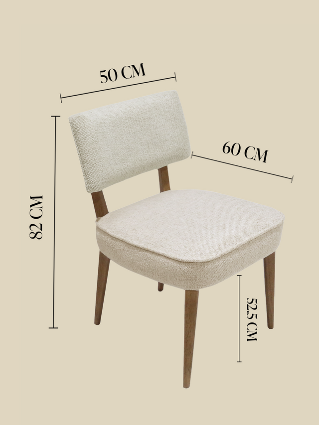 Keaton Cream Upholstered Dining Chair