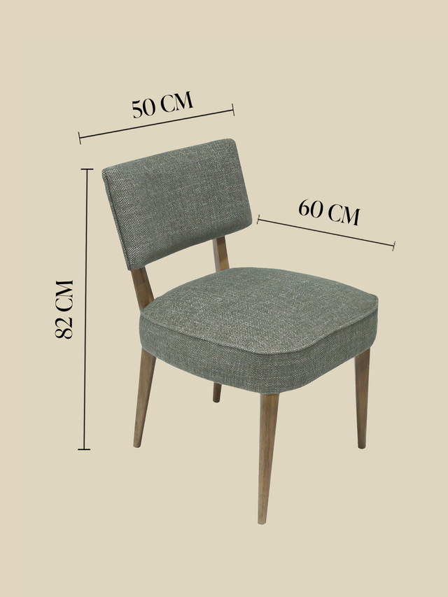 Keaton Green Upholstered Dining Chair
