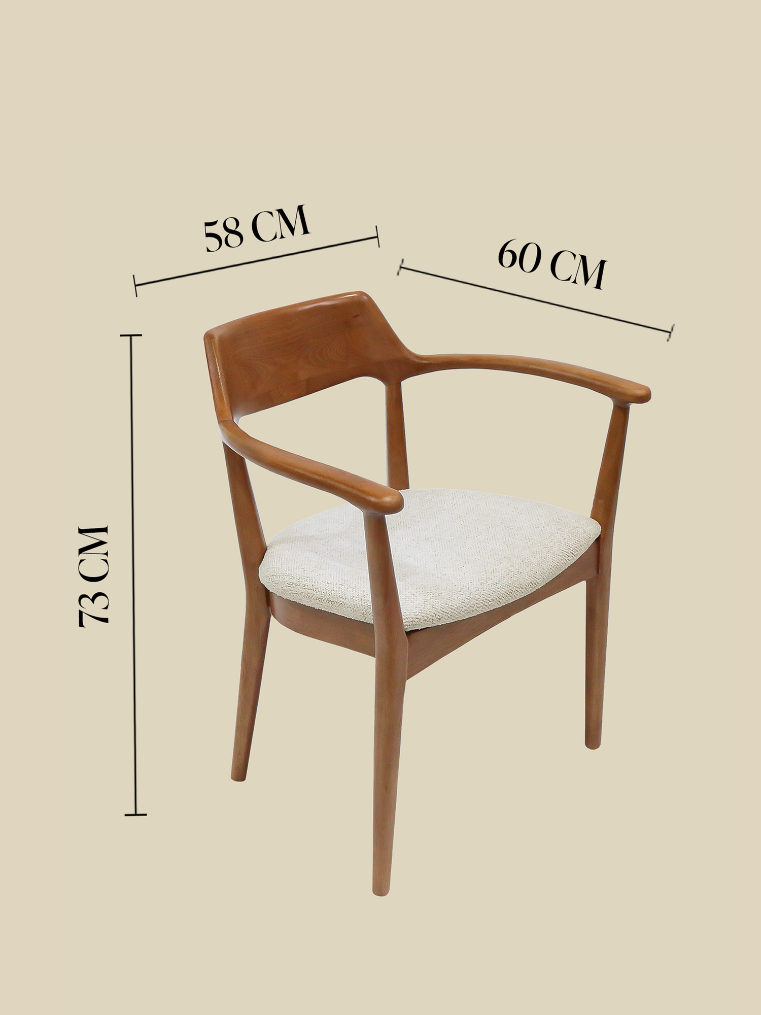 Arbor Cream Upholstered Dining Chair