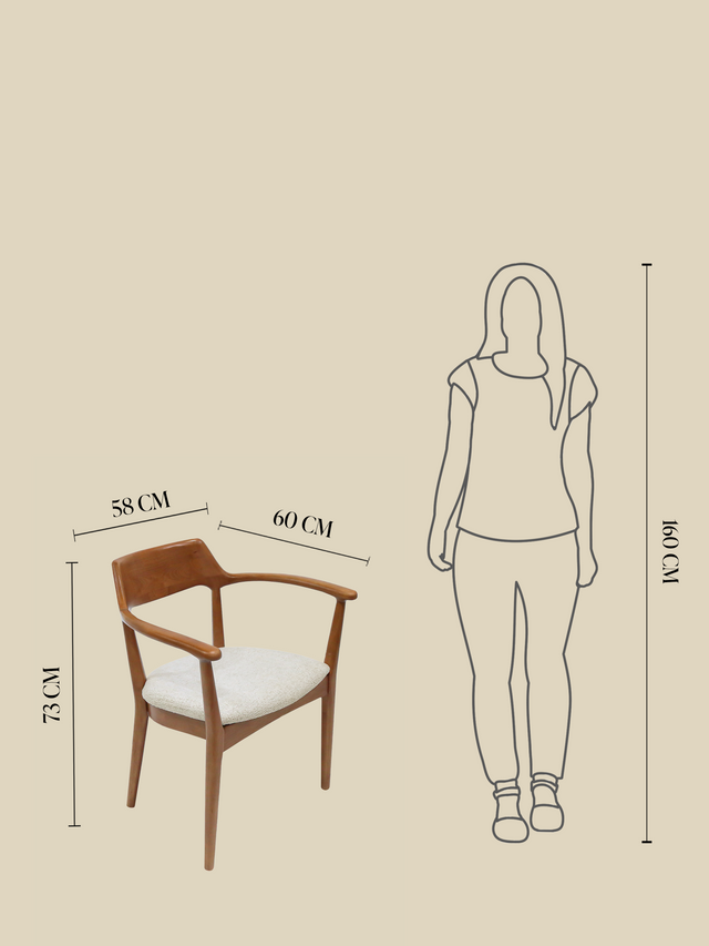 Arbor Cream Upholstered Dining Chair