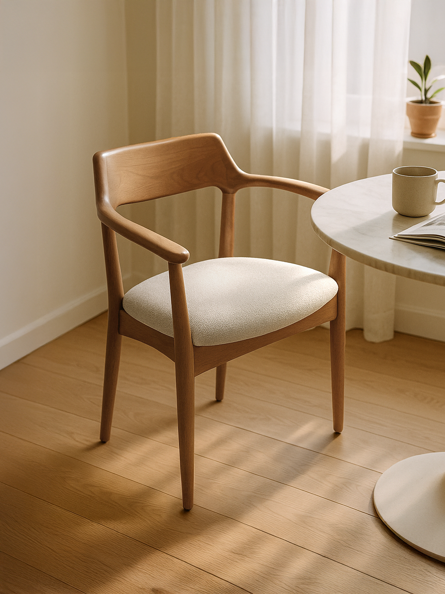 Arbor Cream Upholstered Dining Chair