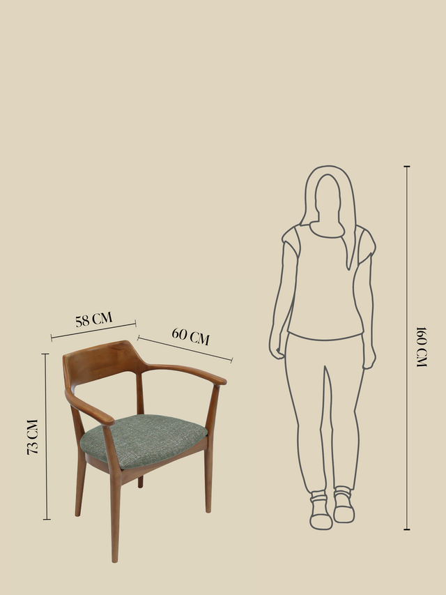 Arbor Green Upholstered Dining Chair