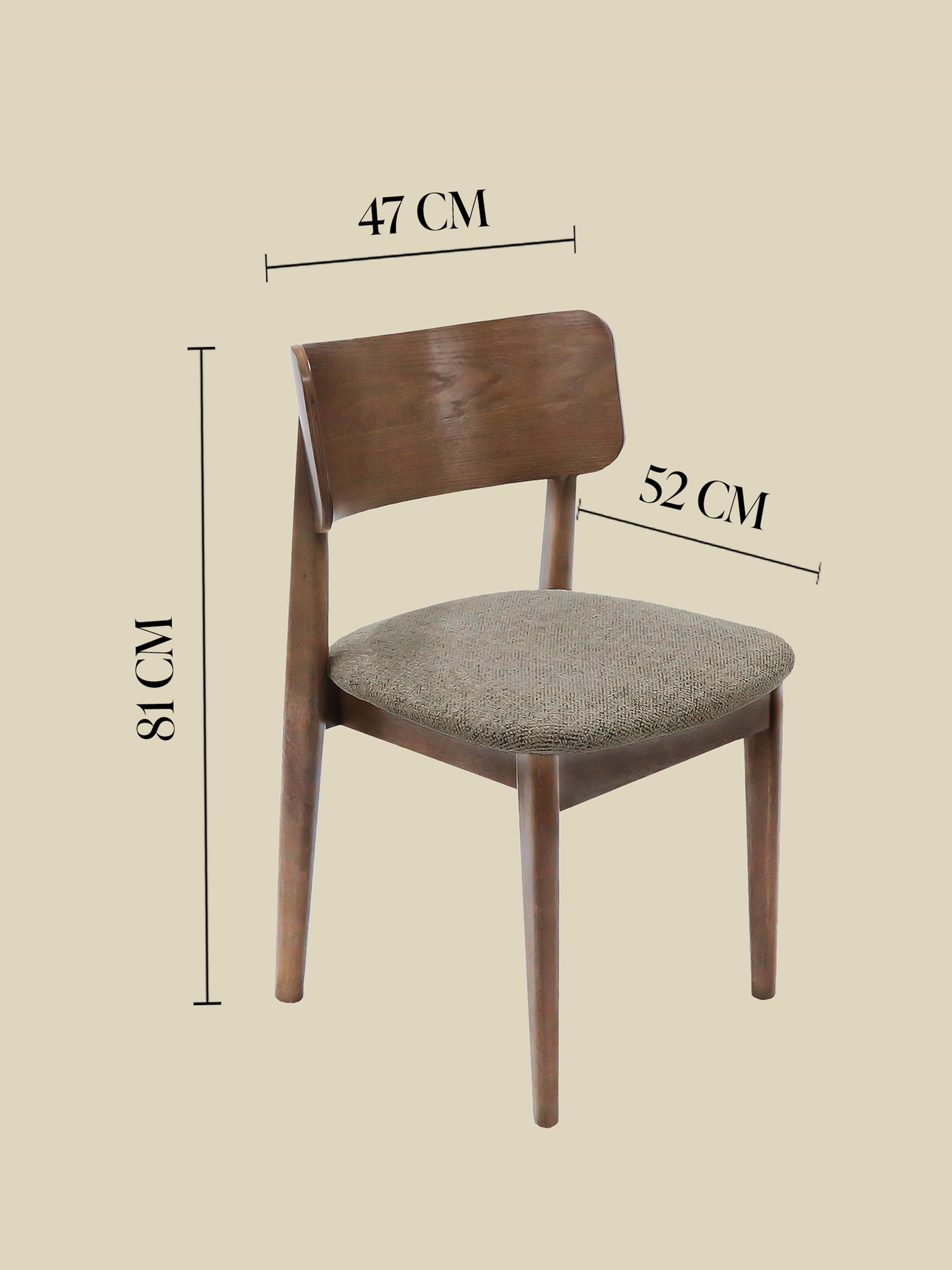 Noami Brown Upholstered Dining Chair