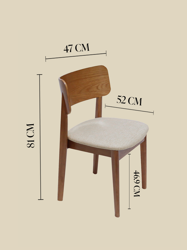 Noami Cream Upholstered Dining Chair