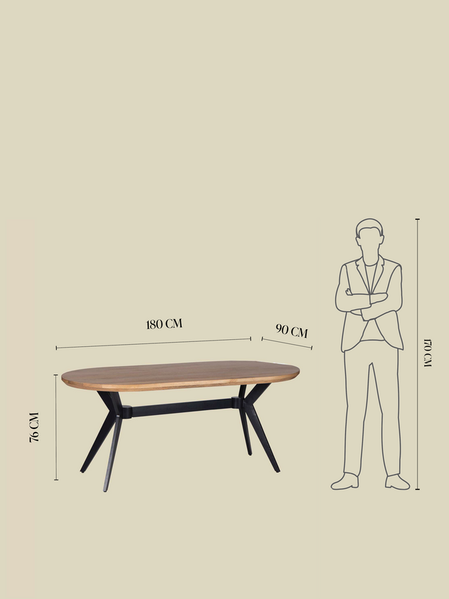 Gloria Wooden Dining Table